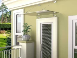 Deurluifel Van Roestvrij Staal 150 X 100 Cm Plat En Kantelbaar, Zilver - Rami