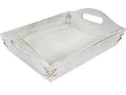 Dienblad Mcw-C50 Shabby Look (Set Van 3), Wit, Shabby