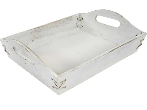 Dienblad Mcw-C50 Shabby Look (Set Van 3), Wit, Shabby