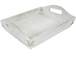 Dienblad Mcw-C50 Shabby Look (Set Van 3), Wit, Shabby