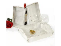 Dienblad Mcw-C50 Shabby Look (Set Van 3), Wit, Shabby