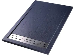 Douchebak Lyros Inclusief Sifon - 1600 X 800 X 40 Mm - Antraciet