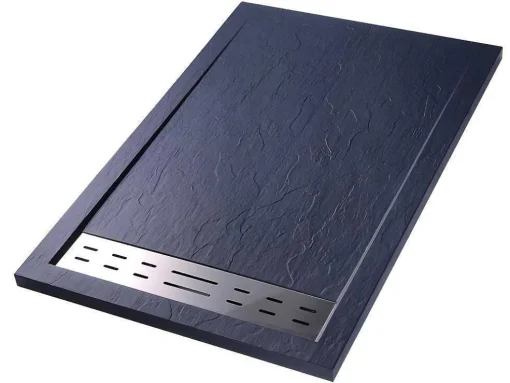 Douchebak Lyros Inclusief Sifon - 1600 X 800 X 40 Mm - Antraciet
