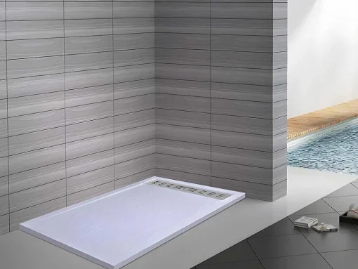 Douchebak Lyros Met Sifon Inbegrepen - 1600X900X40Mm - Wit