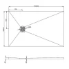 Douchebak Om Te Betegelen Delos 1400X900X40 Mm