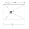 Douchebak Om Te Betegelen Delos 1200X900X40 Mm