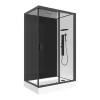 Douchecabine Massagefunctie - Omkeerbare Installatie - L110 X B80 X H215 Cm - Fomira