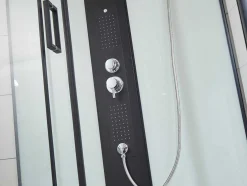 Douchecabine Met Massagestralen Primea - 2 Zones Met Massagestralen - L90 X D90 X H215 Cm - Tropische Regenfunctie En Handdouchekop