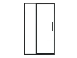 Douchedeur In Industriele Stijl - Zwart Mat - 120 X 195 Cm - Toroni
