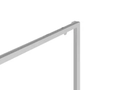 Douchedeur In Industriele Stijl - Chroom - 120 X 195 Cm - Toroni