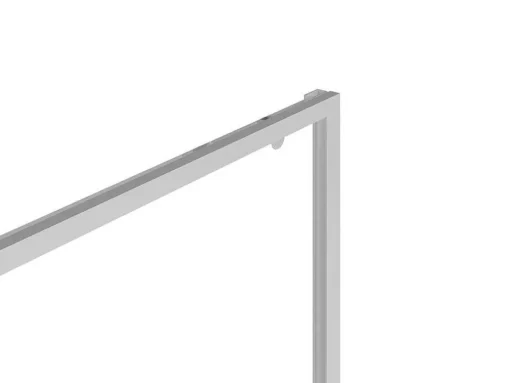 Douchedeur In Industriele Stijl - Chroom - 120 X 195 Cm - Toroni
