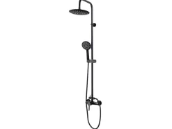 Douchekolom Aita Van Mat Zwart Roestvrij Staal - 127 Cm