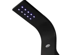Douchekolom Felicita Met Thermostaatkraan, Balneotherapie En Led-Verlichting - 20*165Cm - Zwart