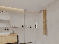 Douchekolom Met Massagestralen Solal Van Bamboe - 20 X 140Cm
