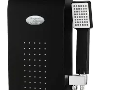 Douchekolom Met Massagestralen Kourbea - Zwart - 20 X 132 Cm