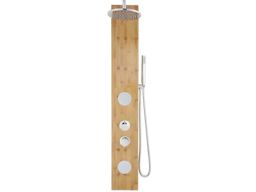Douchekolom Met Massagestralen Solal Van Bamboe - 20 X 140Cm