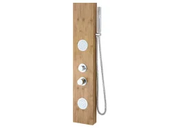 Douchekolom Met Massagestralen Solal Van Bamboe - 20 X 140Cm