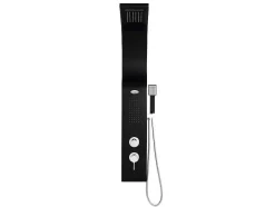 Douchekolom Met Massagestralen Kourbea - Zwart - 20 X 132 Cm