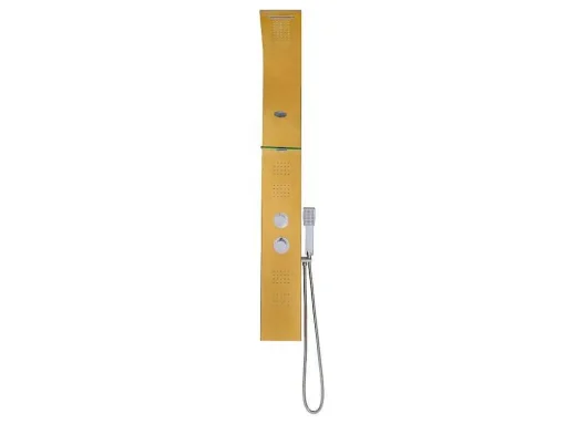 Douchekolom Met Thermostaatkraan En Massagestralen Josta - Goud - 45 X 150 Cm