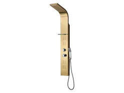 Douchekolom Met Thermostaatkraan En Massagestralen Josta - Goud - 45 X 150 Cm