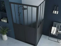 Douchescherm Met Schuifdeur - 120 X 80 X 195 Cm - Urbanik