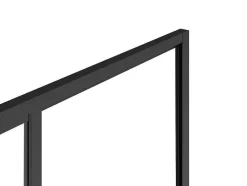 Doucheschuifdeur In Industriele Stijl - Zwart Mat - 120 X 195 Cm - Toroni