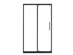 Doucheschuifdeur In Industriele Stijl - Zwart Mat - 120 X 195 Cm - Toroni