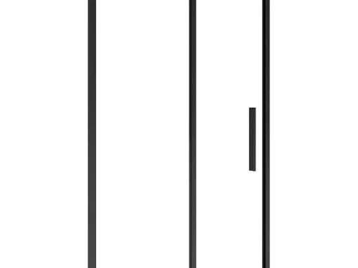 Doucheschuifdeur In Industriele Stijl - Zwart Mat - 120 X 195 Cm - Toroni