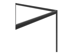 Douchewand Met Draaideur, Mat Zwart, Industriele Stijl - 120 X 80 X 195 Cm - Toroni