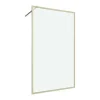 Douchewand Voor Inloopdouche 120 X 200 Cm Goudkleurig Gehard Glas Amberi