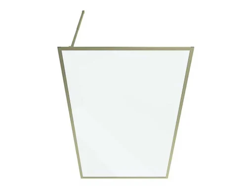 Douchewand Voor Inloopdouche 120 X 200 Cm Goudkleurig Gehard Glas Amberi