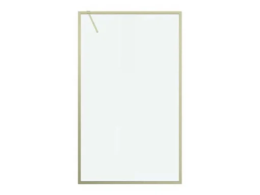 Douchewand Voor Inloopdouche 120 X 200 Cm Goudkleurig Gehard Glas Amberi