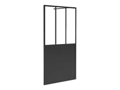 Douchewand Voor Inloopdouche Matzwart Industriele Stijl 100 X 200 Cm Urbanik