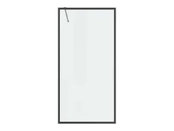 Douchewand Voor Inloopdouche 100 X 200 Cm Matzwart Gehard Glas Amberi