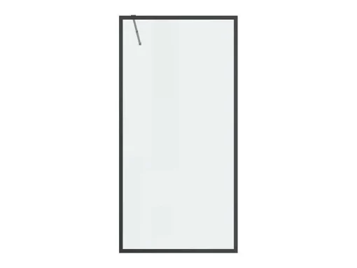 Douchewand Voor Inloopdouche 100 X 200 Cm Matzwart Gehard Glas Amberi