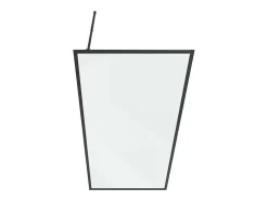 Douchewand Voor Inloopdouche 100 X 200 Cm Matzwart Gehard Glas Amberi