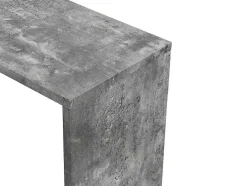Draaibaar Barmeubel Eldir - 2 Deuren, 1 Lade En 1 Nis - Mdf - Witgelakt & Betonkleur