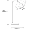Draaibare Bureaulamp Van Metaal Yildo - D17 X H52 Cm - Zwart En Koperkleurig