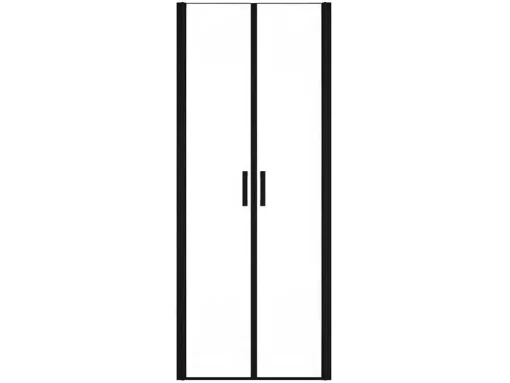 Draaibare Douchedeur - 70 X 195 Cm - Matzwart - Gehard Glas - Sarasota