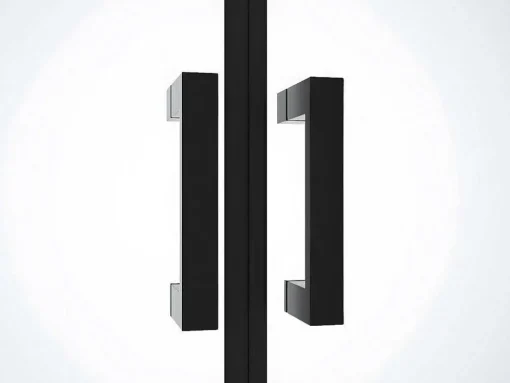 Draaibare Douchedeur - 70 X 195 Cm - Matzwart - Gehard Glas - Sarasota