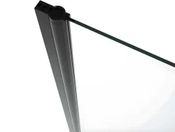 Draaibare Douchedeur - 80 X 195 Cm - Zwart Mat - Gehard Glas - Sarasota