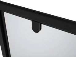 Draaibare Douchedeur Van Matzwart Metaal - Industriele Stijl - 80 X 195 Cm - Tamri
