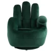 Draaibare Fauteuil Hand Catchy Van Fluweel - Spargroen