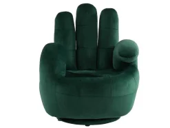 Draaibare Fauteuil Hand Catchy Van Fluweel - Spargroen