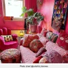 Draaibare Fauteuil Hand Catchy Van Fluweel - Fuchsia