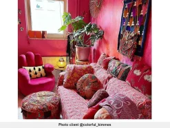 Draaibare Fauteuil Hand Catchy Van Fluweel - Fuchsia