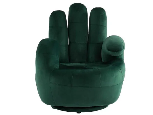 Draaibare Fauteuil Hand Catchy Van Fluweel - Spargroen