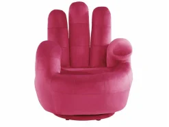 Draaibare Fauteuil Hand Catchy Van Fluweel - Fuchsia