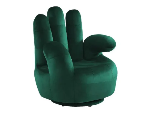Draaibare Fauteuil Hand Catchy Van Fluweel - Spargroen