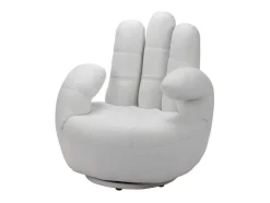 Draaiende Fauteuil Catchy Van Kunstleer - Wit